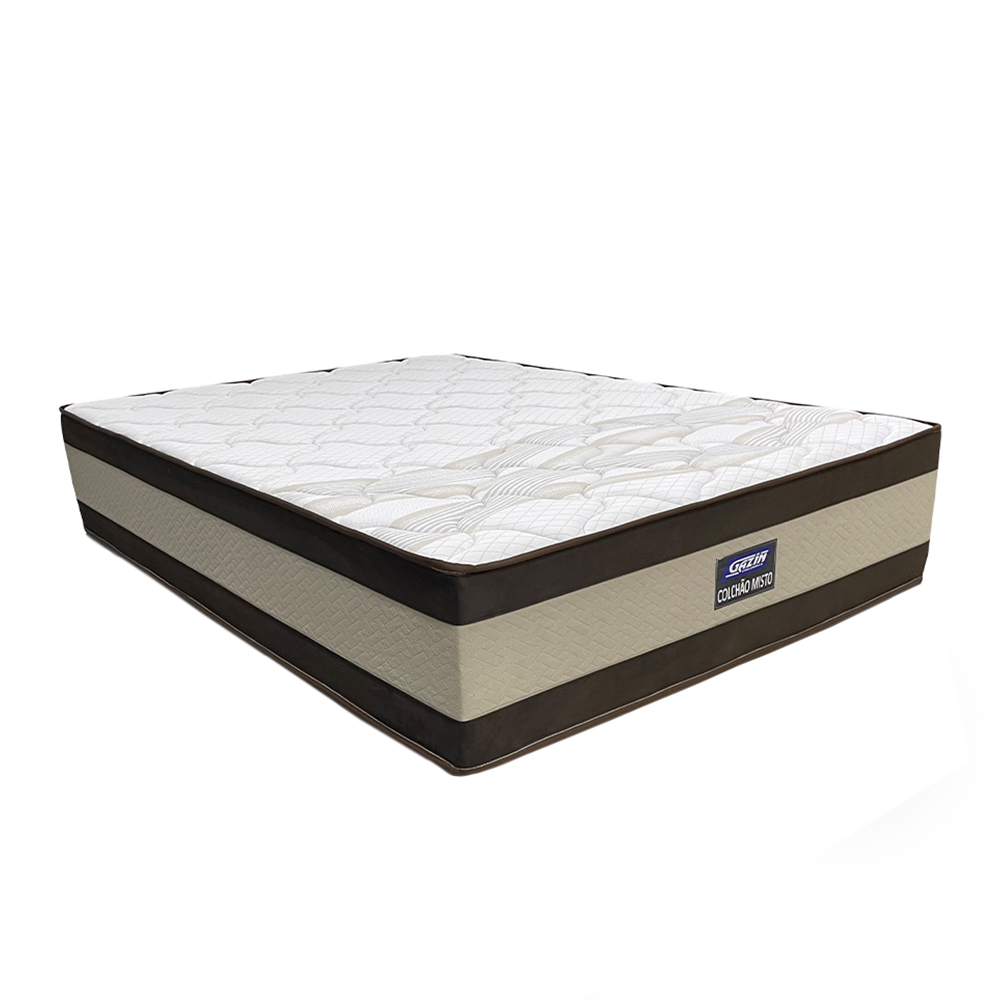 Colchão Casal Espuma D40 Gazin Misto Duo Extra 138x188