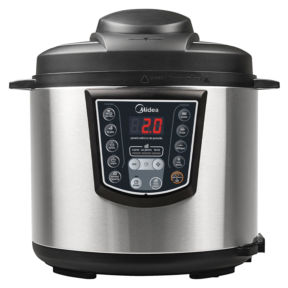 Panela Elétrica de Pressão Midea Liva 6L Timer e Display Digital PPA7