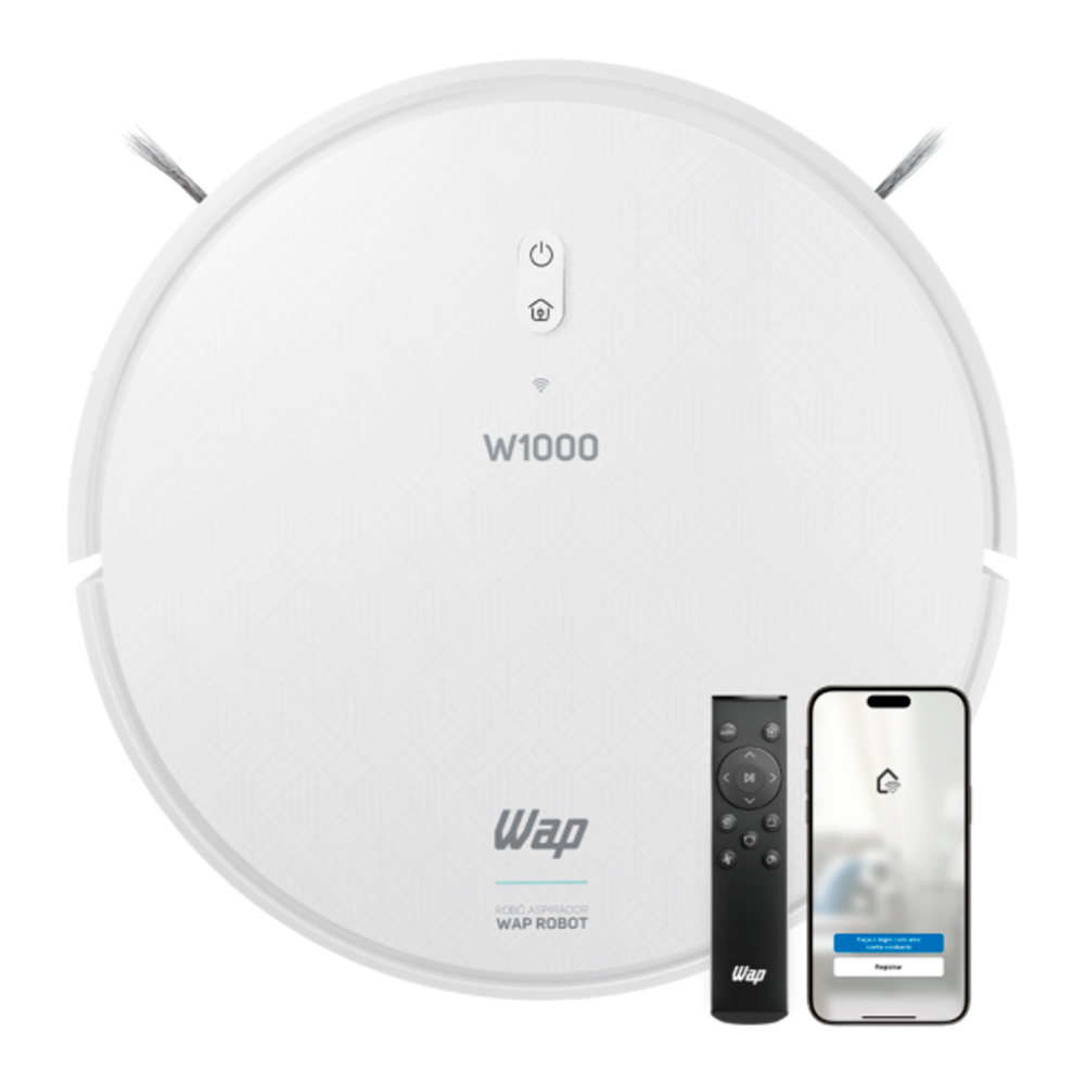 Aspirador de PÑ³ e Ñgua Robô Inteligente W1000 Wap