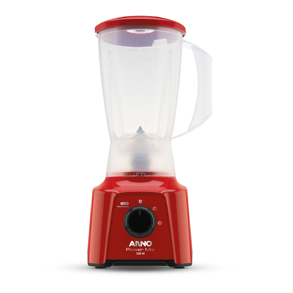 Liquidificador Arno Power Mix 2L 2 Velocidades 550W Lâminas Zelkrom
