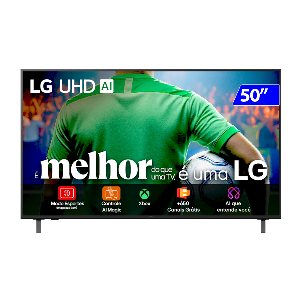 Smart TV LG 50" 4K HD Wi-Fi Comando de Voz Processador Î±7 AI Ger8 50UA8550PSA