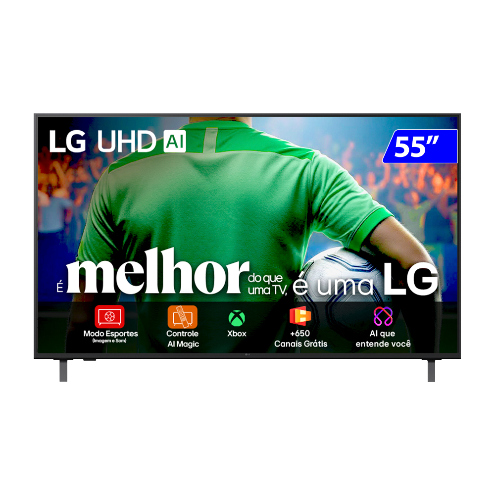 Smart TV LG 55â 4K Comando de Voz 55UA8550PSA