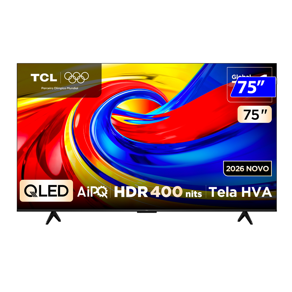 Smart TV TCL LED 75â 4K Wi-Fi Google TV Comando de Voz 75P7L