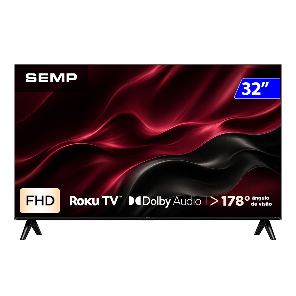 Smart TV Semp 32" Full HD Wi-fi Roku Dolby Ñudio 43S42R