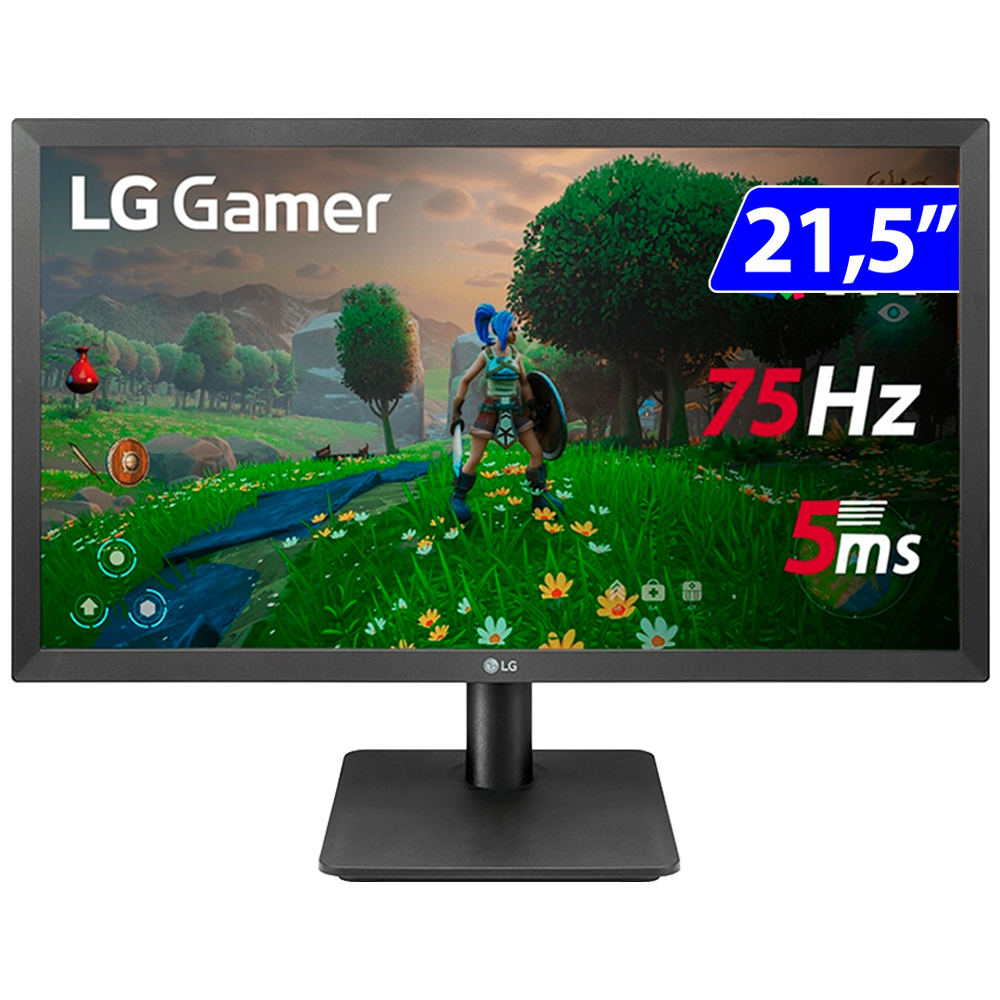 Monitor Gamer LG 21.5" VA Full HD HDMI 75Hz AMD FreeSync 22MP410-B