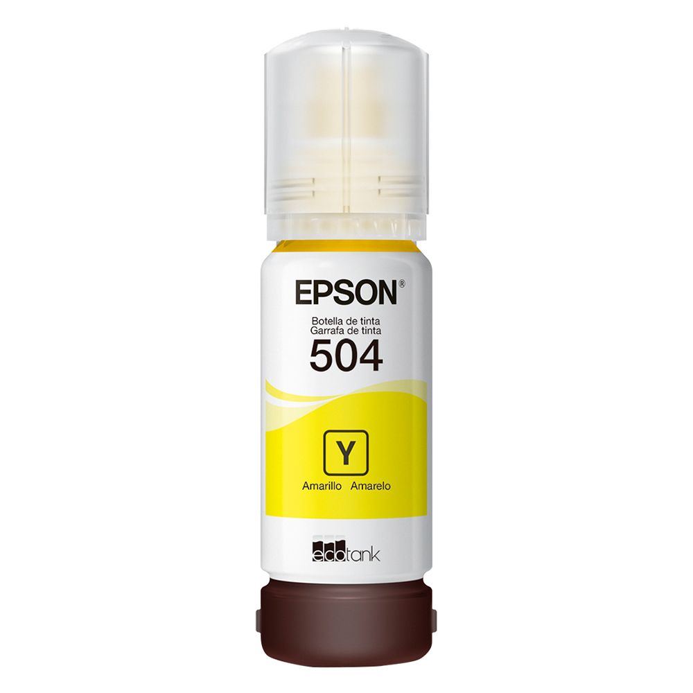 Refil Tanque de Tinta Epson Amarelo T504 até 6000 Páginas