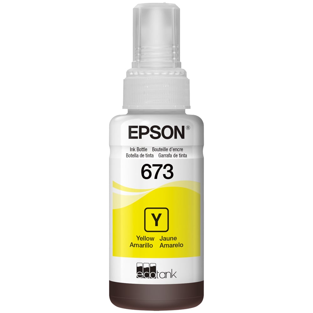 Refil para Tanque de tinta Epson Amarelo NÂºT673 até 5.400 Páginas T673420-AL