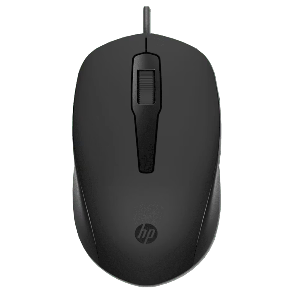 Mouse Com Fio HP 3 botões Cabo 1600 DPI Sensor Ñptico Ergonômico