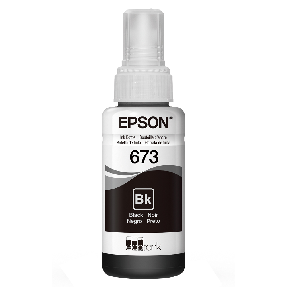 Refil para Tanque de Tinta Epson Preto NÂº673 até 3.000 Páginas T673120-AL