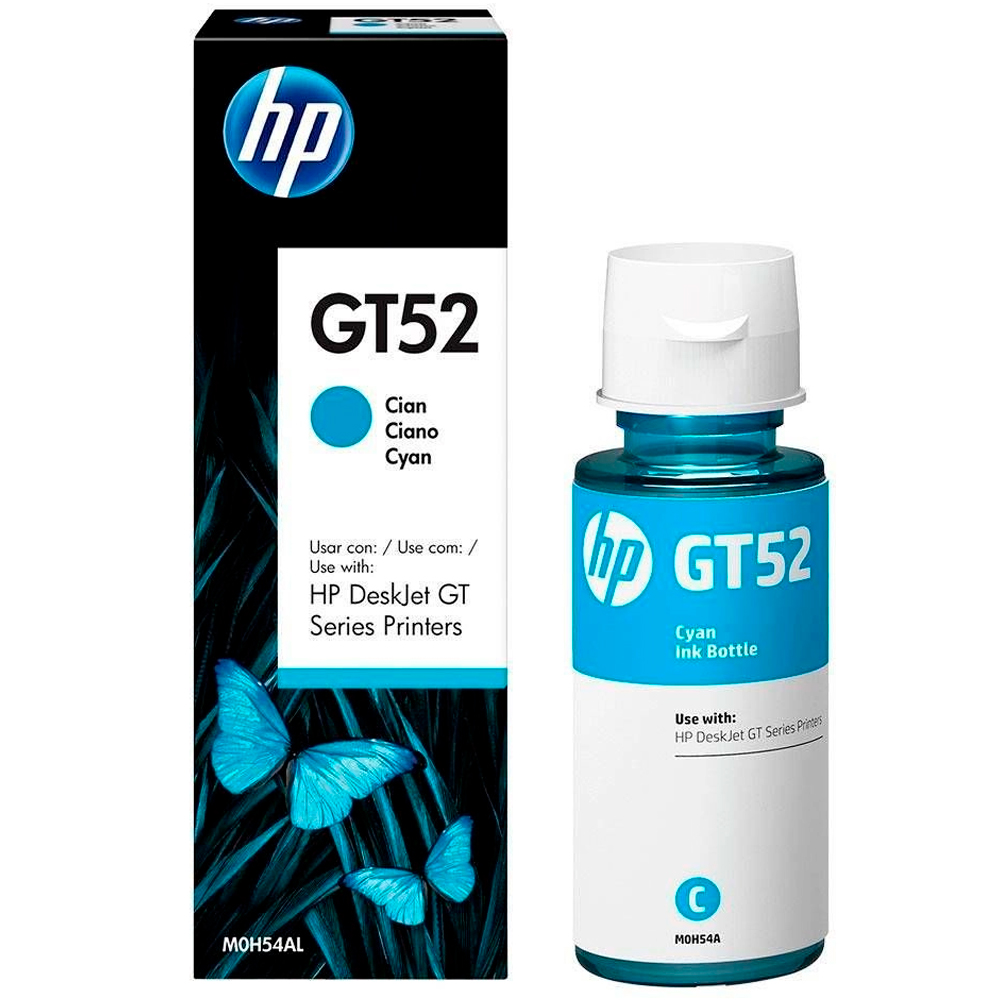 Refil para Tanque de Tinta HP Ciano NÂºGT52 até 8.000 Páginas M0H54AL