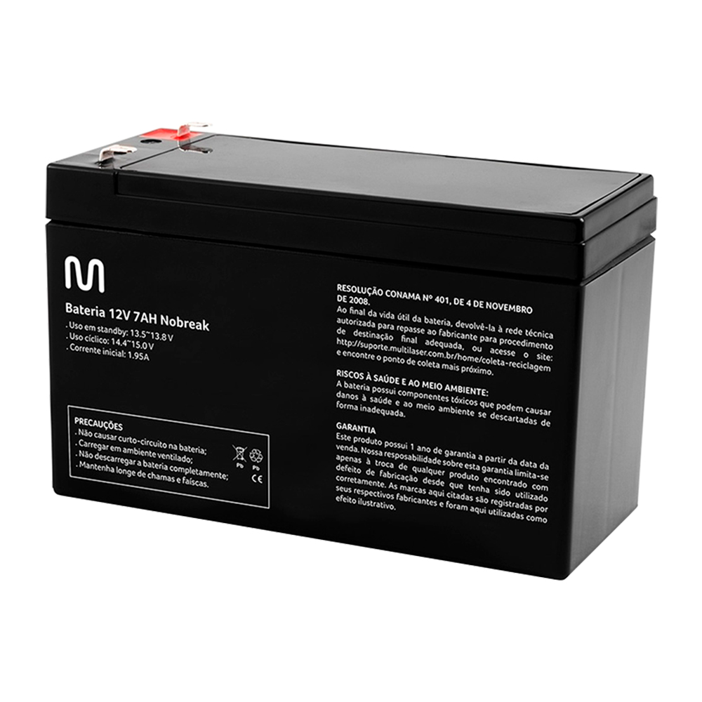 Bateria Selada Powertek para Nobreak Multi EN013 12V 7AH
