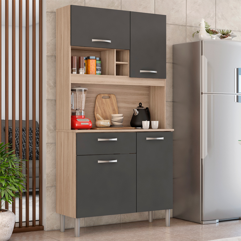 Cozinha Compacta 4 portas 1 Gaveta Malta DemÑ³bile