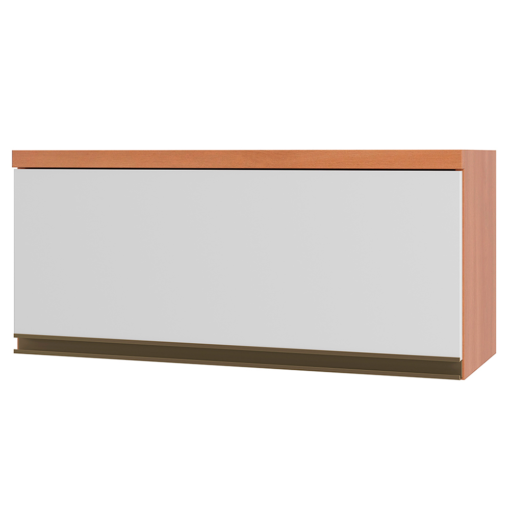 Armário Aéreo 1 Porta Basculante  em MDP 80cm Macadâmia Telasul
