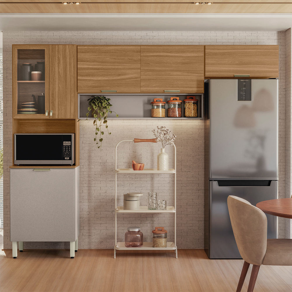 Cozinha Compacta 6 Portas 1 Nicho em MDP Alba DemÑ³bile