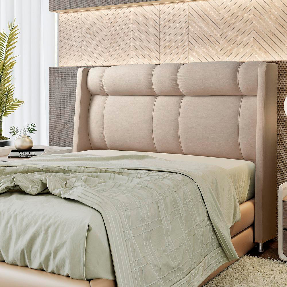 Cabeceira Queen 160cm Estofada Aurora JS MÑ³veis