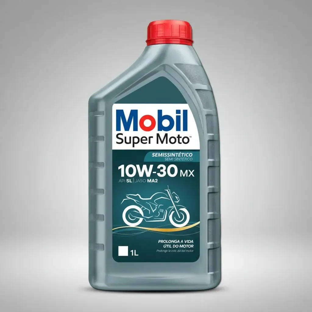 Mobil Ñleo Super Moto 10w30 1 Litro Semi Sintetico 4t Mx