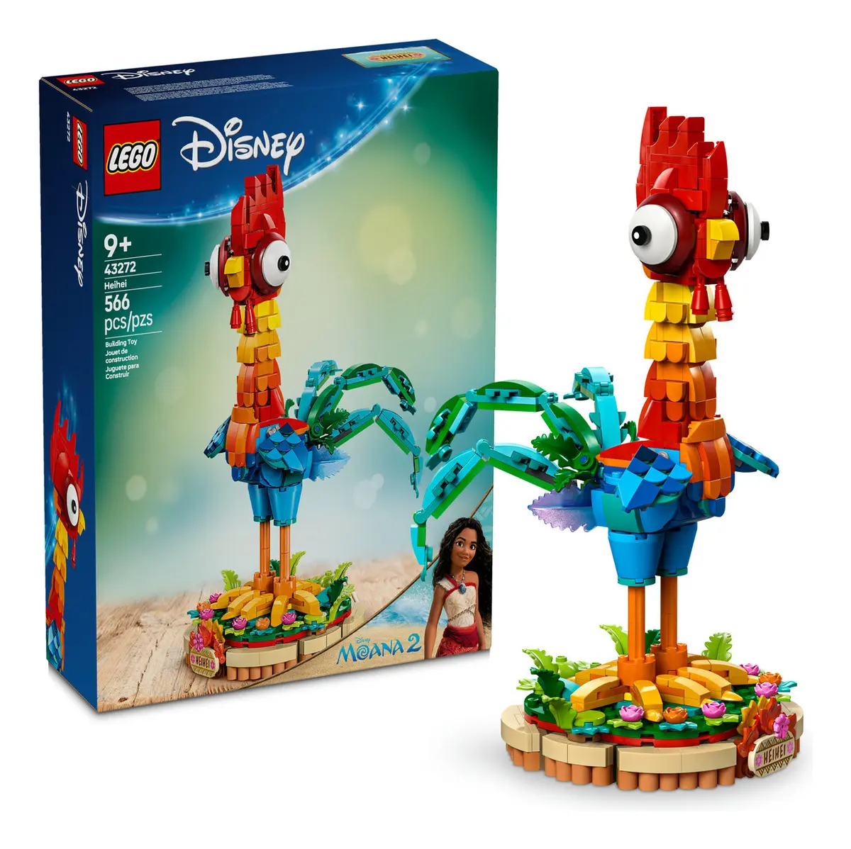 LEGOÂ® | Disney Moana 2 Heihei, modelo animal 43272