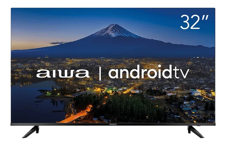 Smart TV AIWA 32â Android HD Borda Ultrafina HDR10 Dolby Ñudio AWS-TV-32