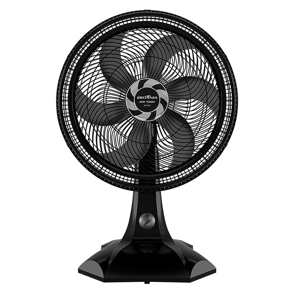 Ventilador de Mesa Britânia Maxx Force 30cm 6 Pás 3 Velocidades 60W BVT301